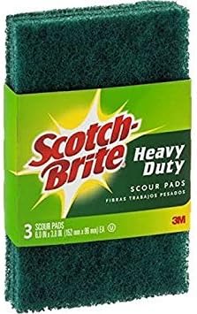 3M Scotch-Brite Heavy Duty Scouring Pad For All Purpose 6 in. L 3 pk (Pack of 10)
