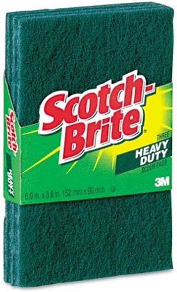 3M Scotch-Brite Heavy Duty Scouring Pad For All Purpose 6 in. L 3 pk (Pack of 10)