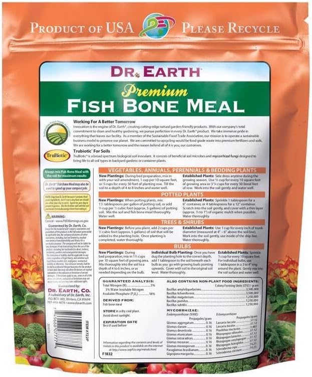Dr. Earth Pure & Natural Organic Granules Bone Meal 2.5 lb