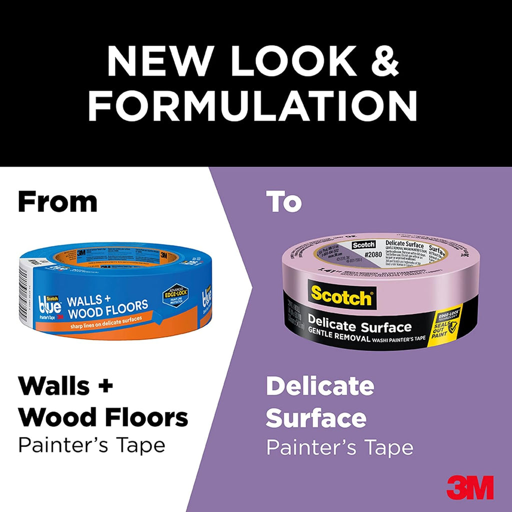 Scotch 1.41 in. W X 60 yd L Purple Medium Strength Painter's Tape 1 pk