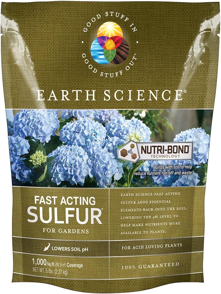 Earth Science Growth Essentials Soil Sulphur 500 sq ft 2.5 lb