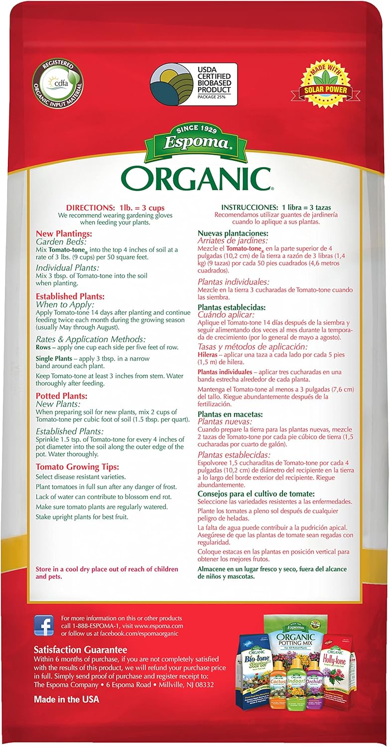 Espoma Tomato-tone Organic Granules Plant Food 4 lb