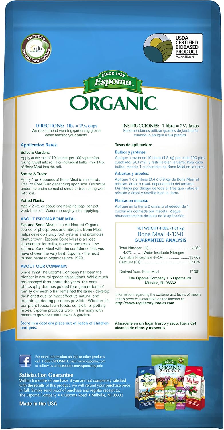 Espoma Organic Granules Bone Meal 4 lb