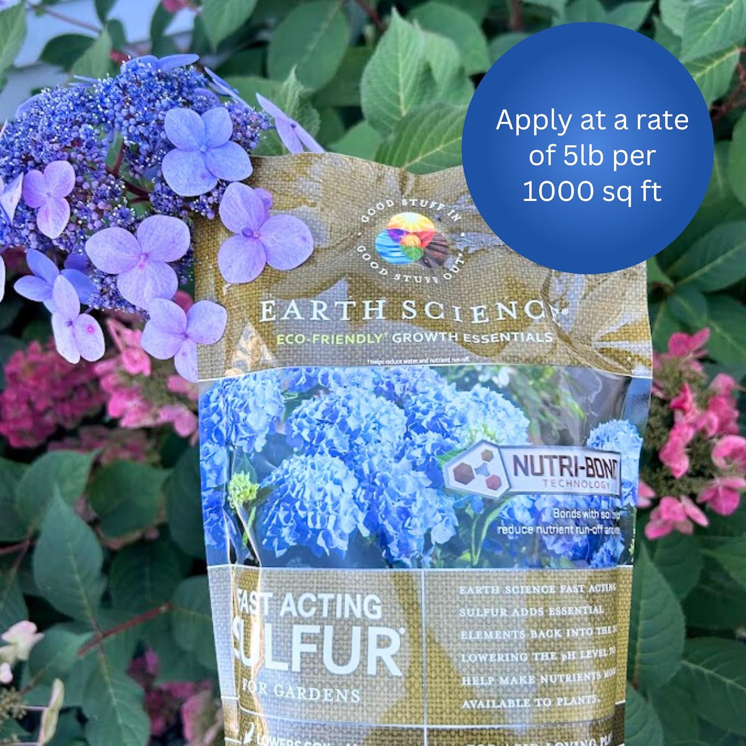 Earth Science Growth Essentials Soil Sulphur 500 sq ft 2.5 lb