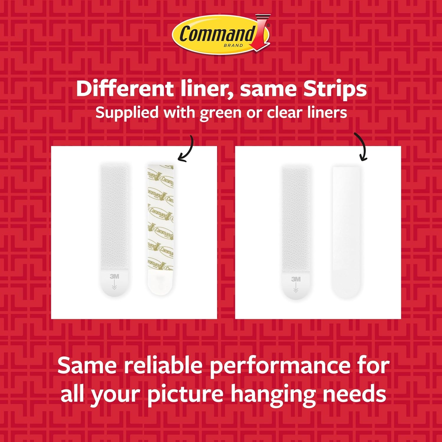 3M Command White Large Picture Hanging Strips 16 lb 4 pair