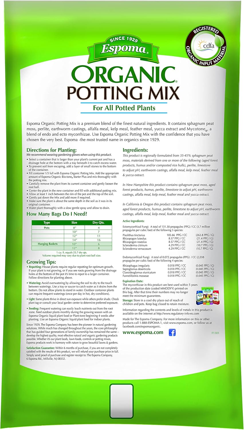 Potting Mix, Organic, 16-Qts.